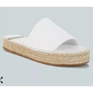 NEW Rag & Co Scalar Genuine Soft Leather Espadrille Flatforms Sandals Size 9